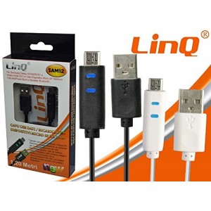 CAVO USB DATI RICARICA SMARTPHONE SAMSUNG GALAXY MICRO 5P DA 1.2M LINQ SAM12